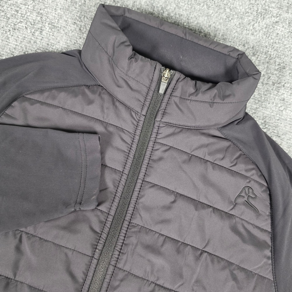 Rhoback Hybrid Jacket Mens Small Black Quilted‎ Performance Full Zip MHJA0001